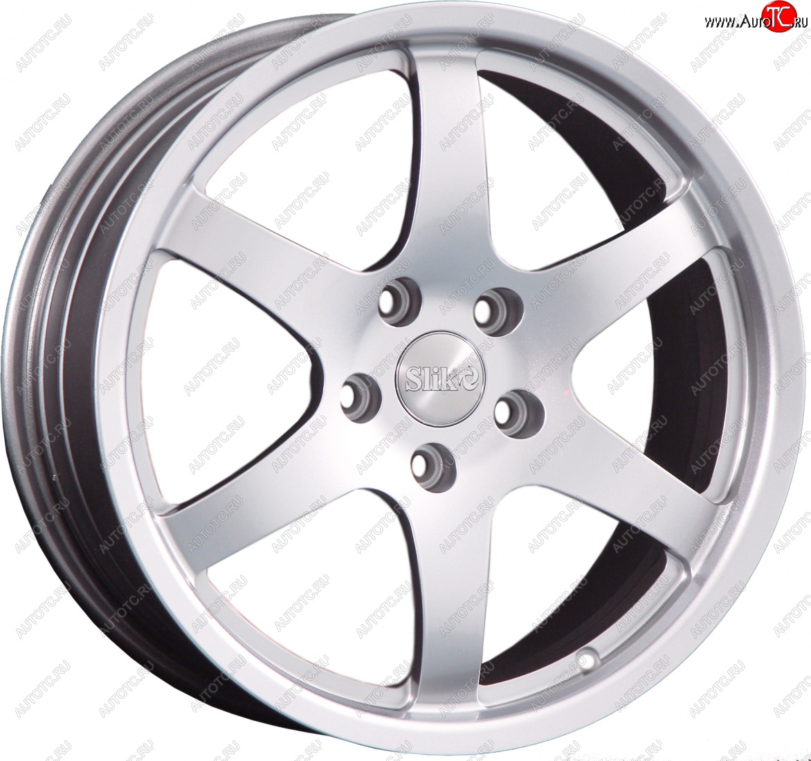 14 399 р. Кованый диск Slik classik R17x7.5 Белый (W) 7.5x17   (Цвет: W)  с доставкой в г. Чебоксары