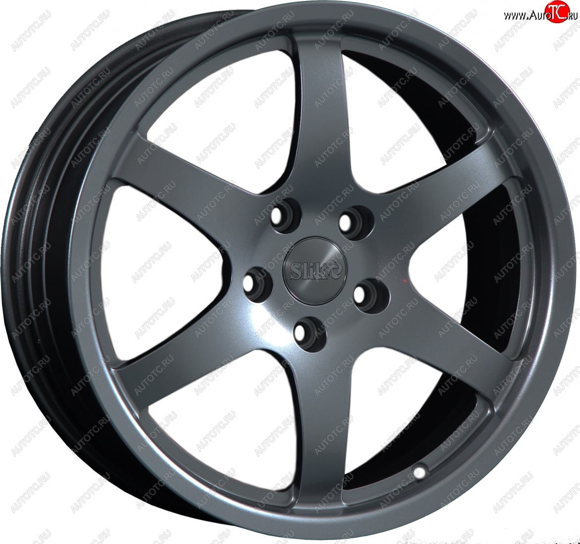 14 599 р. Кованый диск Slik classik R17x7.5 Графит глянцевый (GM) 7.5x17   (Цвет: GM)  с доставкой в г. Чебоксары