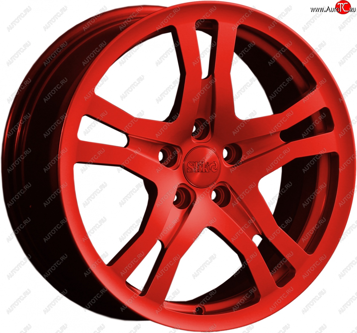 14 599 р. Кованый диск Slik classik R17x7.5 Красный (RED) 7.5x17   (Цвет: RED)  с доставкой в г. Чебоксары