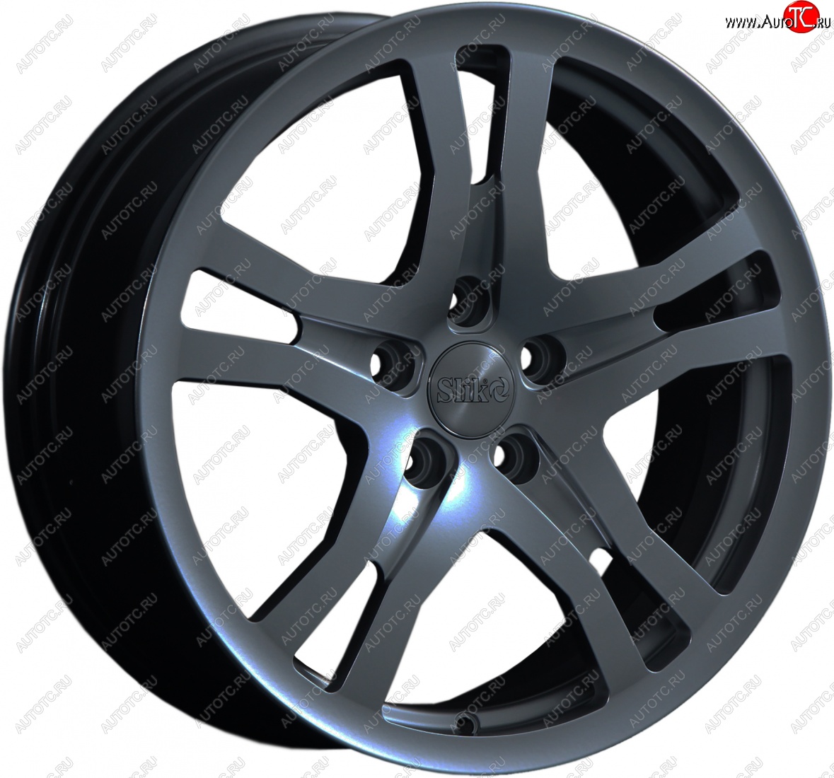 14 599 р. Кованый диск Slik classik R17x7.5 Графит матовый (GRF2) 7.5x17   (Цвет: GRF2)  с доставкой в г. Чебоксары