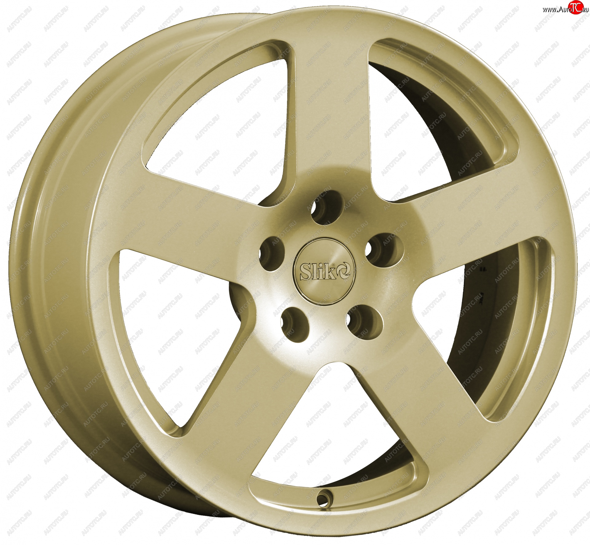 14 599 р. Кованый диск Slik classik R17x7.5 Золотой (G) 7.5x17   (Цвет: G)  с доставкой в г. Чебоксары