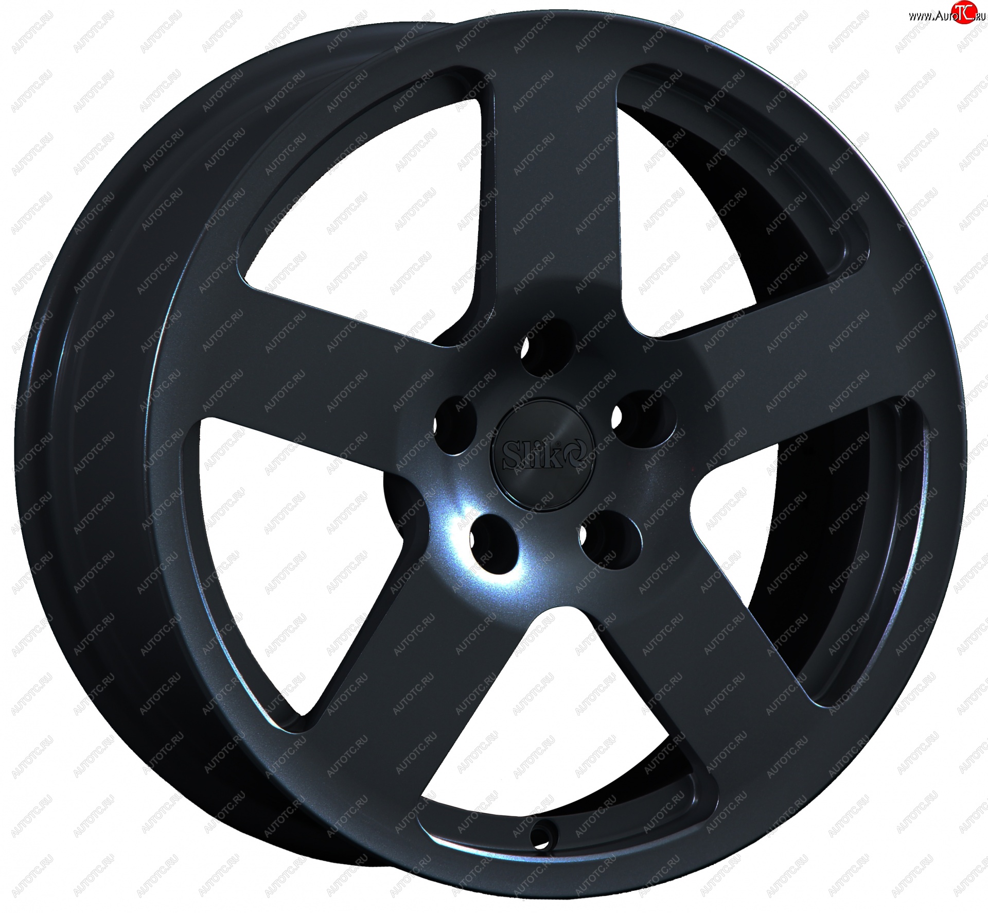 14 599 р. Кованый диск Slik classik R17x7.5 Черный глянцевый (BK) 7.5x17   (Цвет: BK)  с доставкой в г. Чебоксары