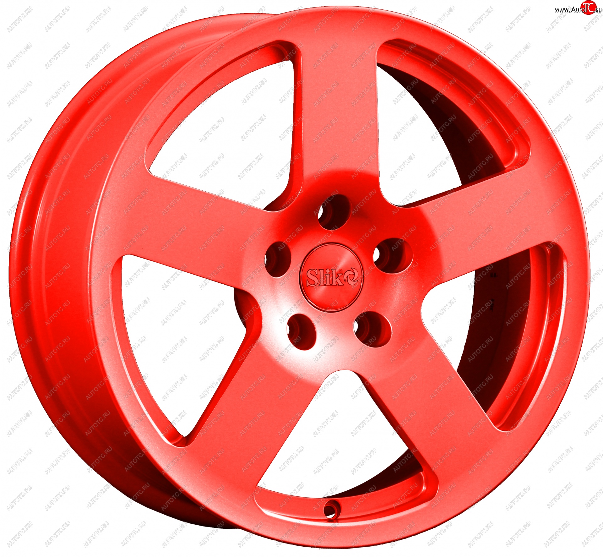 14 599 р. Кованый диск Slik classik R17x7.5 RAL 3026 ярко алый (3026) 7.5x17   (Цвет: 3026)  с доставкой в г. Чебоксары
