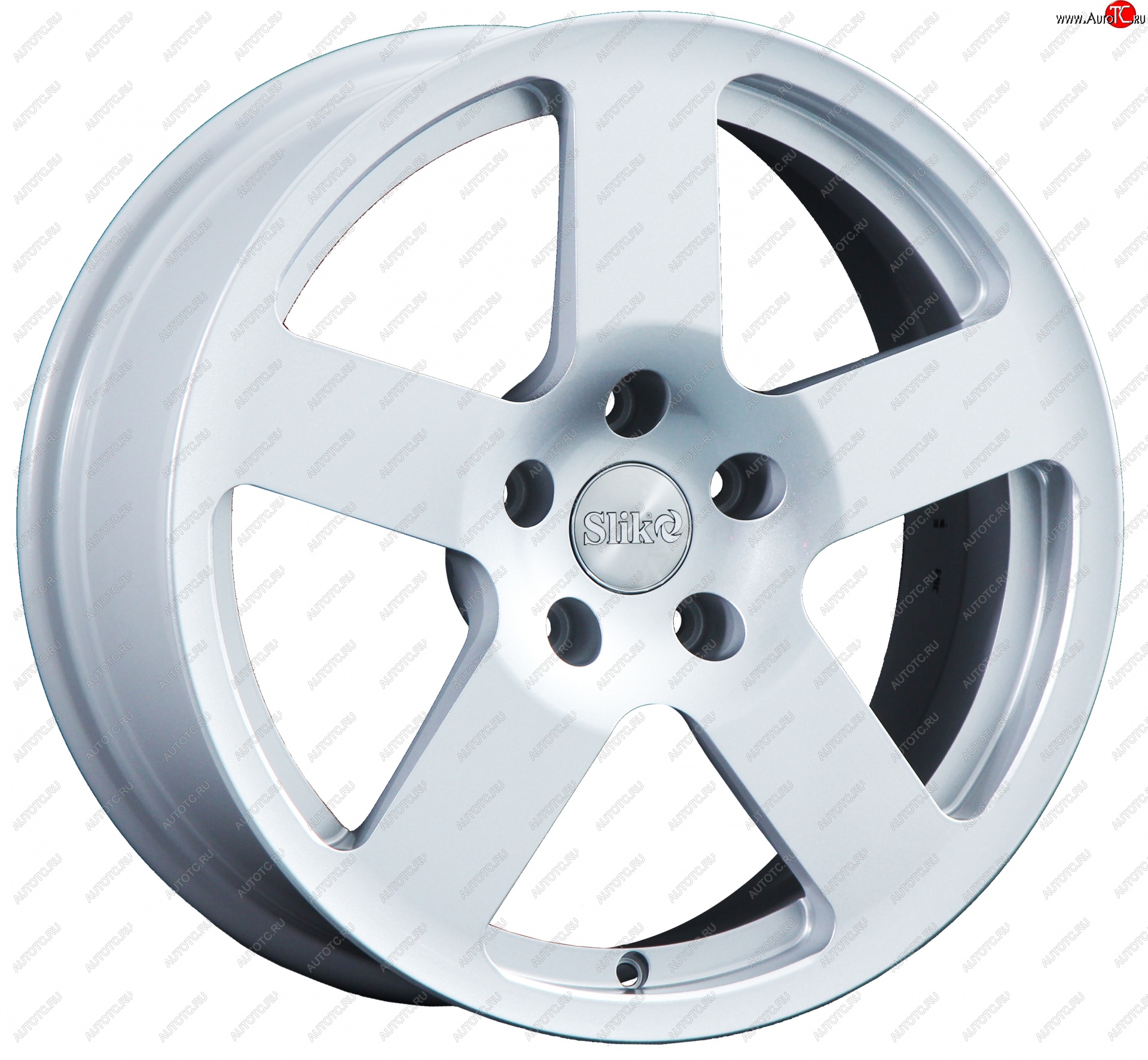 14 599 р. Кованый диск Slik classik R17x7.5 Белый (W) 7.5x17   (Цвет: W)  с доставкой в г. Чебоксары
