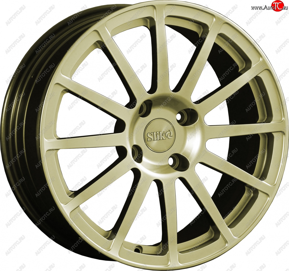 25 599 р. Кованый диск Slik classik R17x7.5 Золотой (G) 7.5x17 FAW Besturn X80 дорестайлинг (2014-2019) 5x114.3xDIA67.1xET45.0 (Цвет: G)