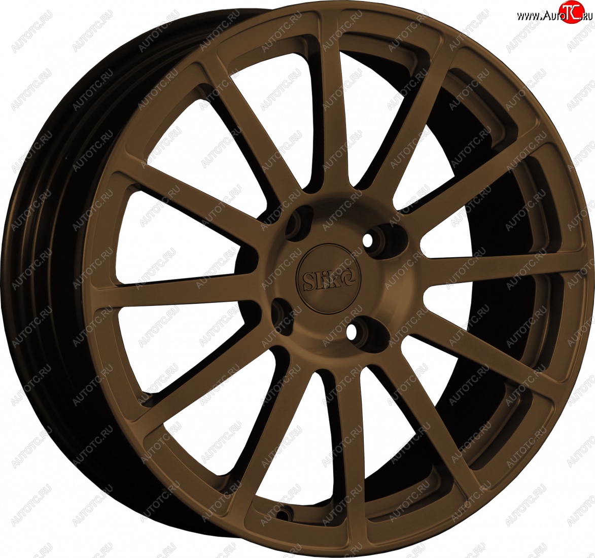 25 599 р. Кованый диск Slik classik R17x7.5 Коньячная бронза. Матовый (MBRZCGN) 7.5x17   (Цвет: MBRZCGN)  с доставкой в г. Чебоксары