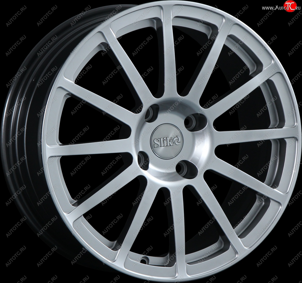 25 599 р. Кованый диск Slik classik R17x7.5 Серебристый светлый (S16) 7.5x17   (Цвет: S16)  с доставкой в г. Чебоксары