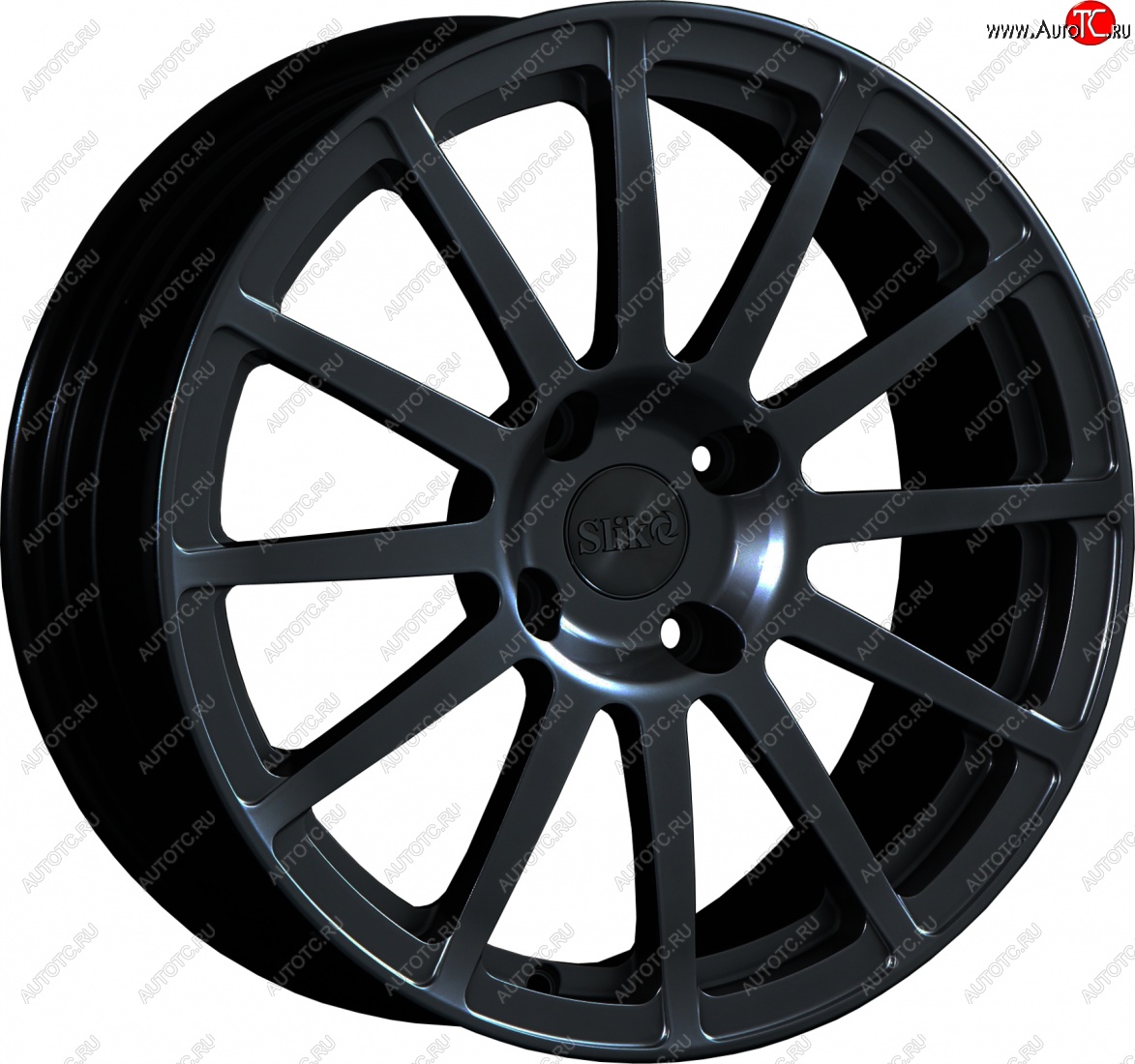 25 599 р. Кованый диск Slik classik R17x7.5 Черный глянцевый (BK) 7.5x17   (Цвет: BK)  с доставкой в г. Чебоксары