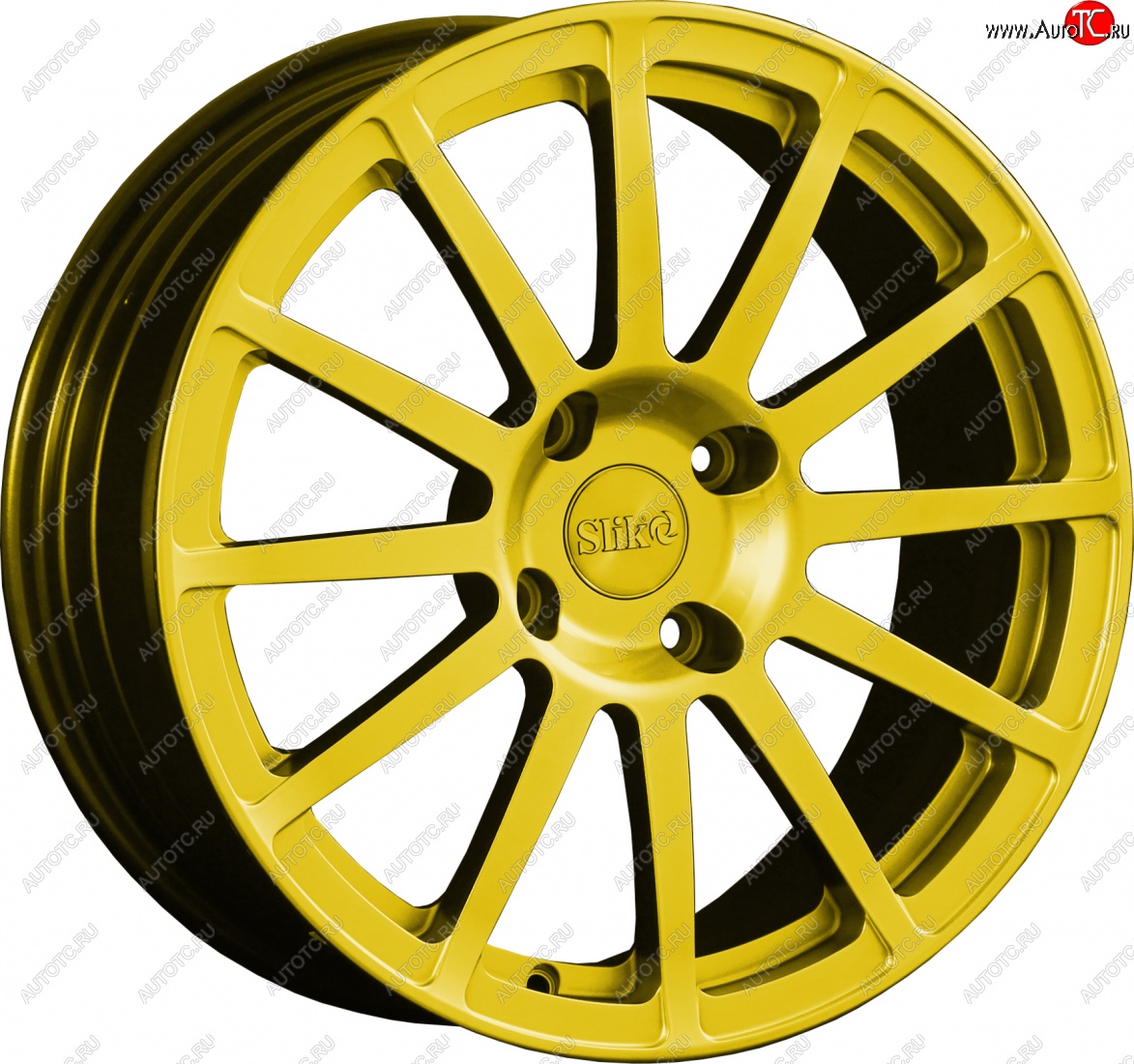 25 599 р. Кованый диск Slik classik R17x7.5 Ярко желтый RAL 1021 (YELLOW) 7.5x17   (Цвет: YELLOW)  с доставкой в г. Чебоксары