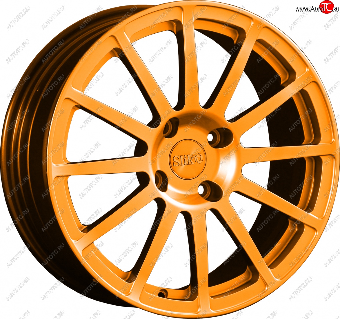 25 599 р. Кованый диск Slik classik R17x7.5 Ярко-оранжевый (ORANGE) 7.5x17   (Цвет: ORANGE)  с доставкой в г. Чебоксары