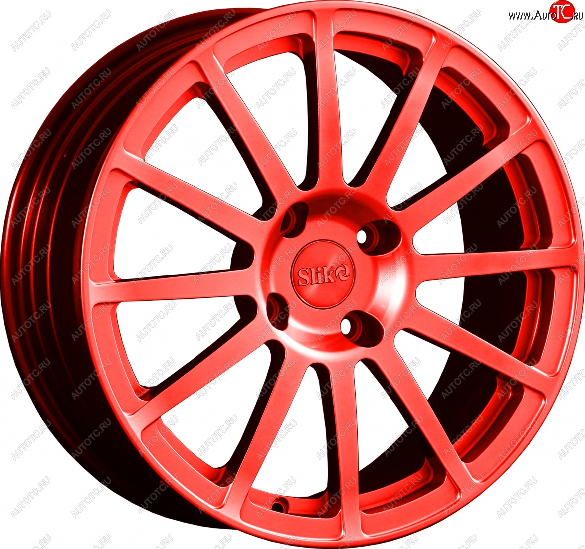 25 599 р. Кованый диск Slik classik R17x7.5 RAL 3026 ярко алый (3026) 7.5x17   (Цвет: 3026)  с доставкой в г. Чебоксары