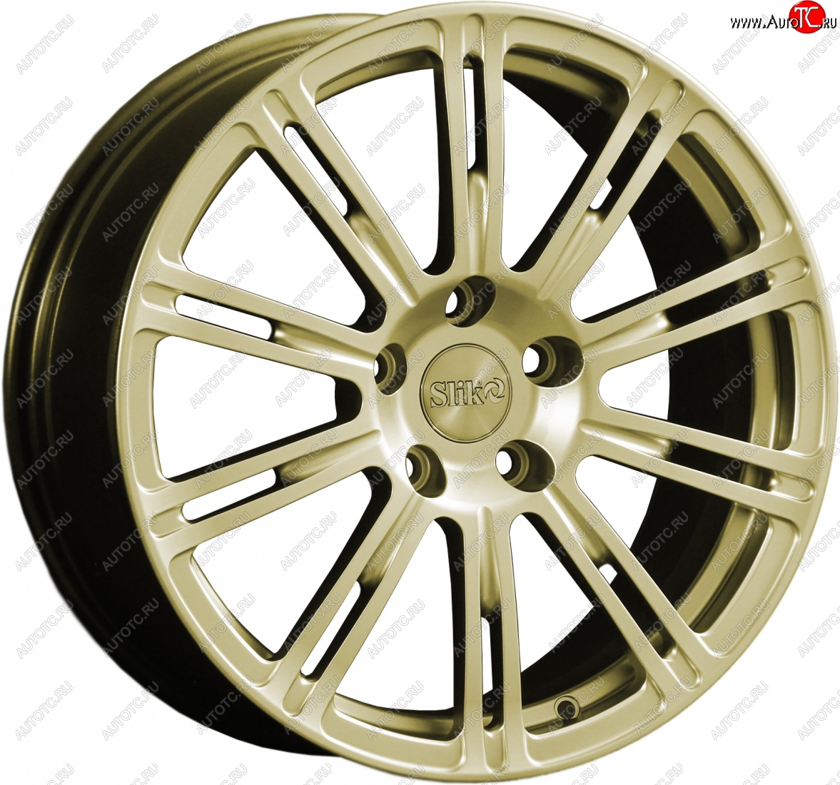 20 399 р. Кованый диск Slik classik R17x7.5 Золотой (G) 7.5x17 FAW Besturn X80 дорестайлинг (2014-2019) 5x114.3xDIA67.1xET45.0 (Цвет: G)