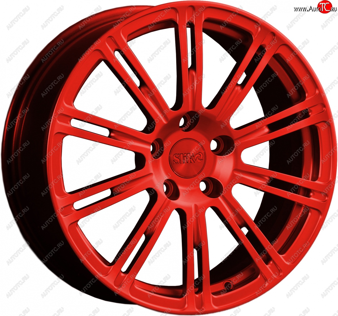 20 399 р. Кованый диск Slik classik R17x7.5 Красный (RED) 7.5x17   (Цвет: RED)  с доставкой в г. Чебоксары