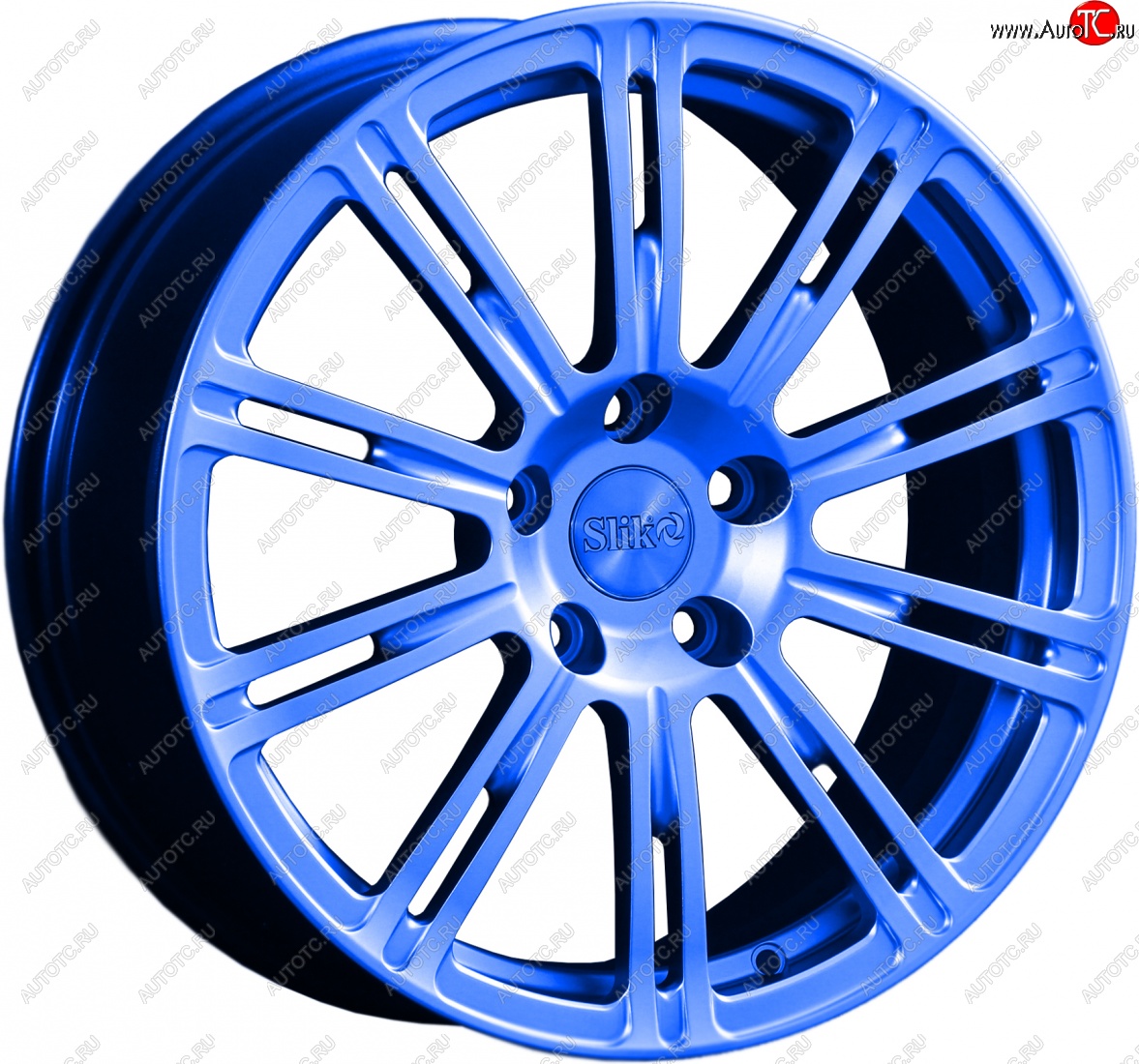 20 399 р. Кованый диск Slik classik R17x7.5 Синий (BLUE) 7.5x17   (Цвет: BLUE)  с доставкой в г. Чебоксары