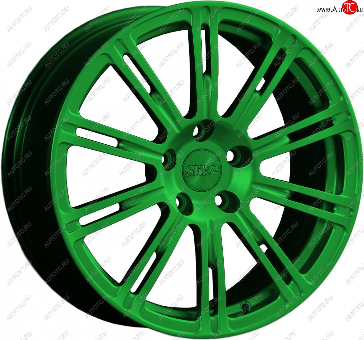 20 399 р. Кованый диск Slik classik R17x7.5 Зеленый (GREEN) 7.5x17   (Цвет: GREEN)  с доставкой в г. Чебоксары