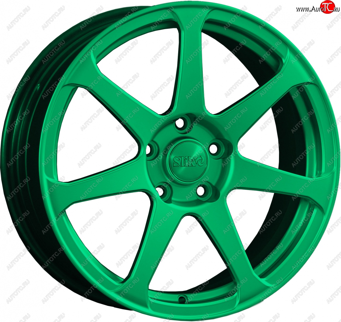 14 499 р. Кованый диск Slik classik R17x7.5 Candy Green изумрудно-зеленый 7.5x17   (Цвет: Candy Green изумрудно-зеленый 7.5x17)  с доставкой в г. Чебоксары