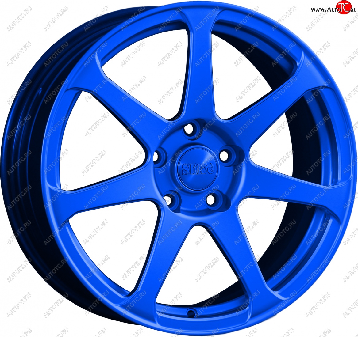 14 499 р. Кованый диск Slik classik R17x7.5 Candy BLUE синий 7.5x17   (Цвет: Candy BLUE синий 7.5x17)  с доставкой в г. Чебоксары