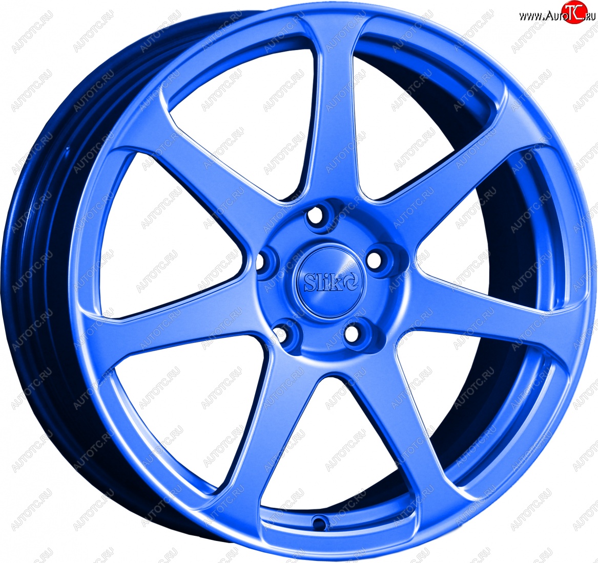 14 499 р. Кованый диск Slik classik R17x7.5 Синий (BLUE) 7.5x17   (Цвет: BLUE)  с доставкой в г. Чебоксары