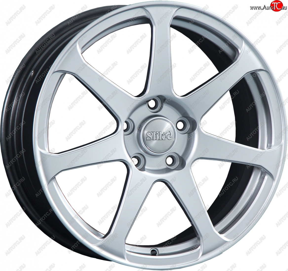 14 099 р. Кованый диск Slik classik R17x7.5 Яркое-блестящее серебро (HPB) 7.5x17   (Цвет: HPB)  с доставкой в г. Чебоксары