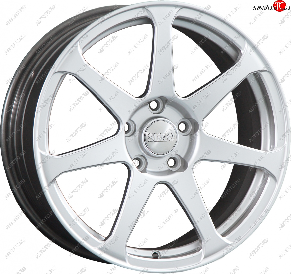 14 599 р. Кованый диск Slik classik R17x7.5 Белый (W) 7.5x17   (Цвет: W)  с доставкой в г. Чебоксары
