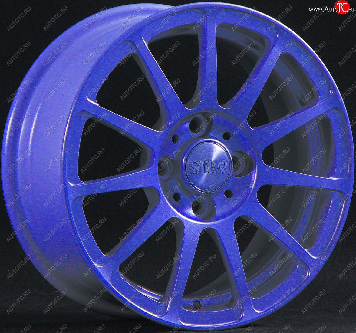 12 849 р. Кованый диск Slik Classik 5.5*14 (Cendy - blue)   (Цвет: Cendy - blue)  с доставкой в г. Чебоксары