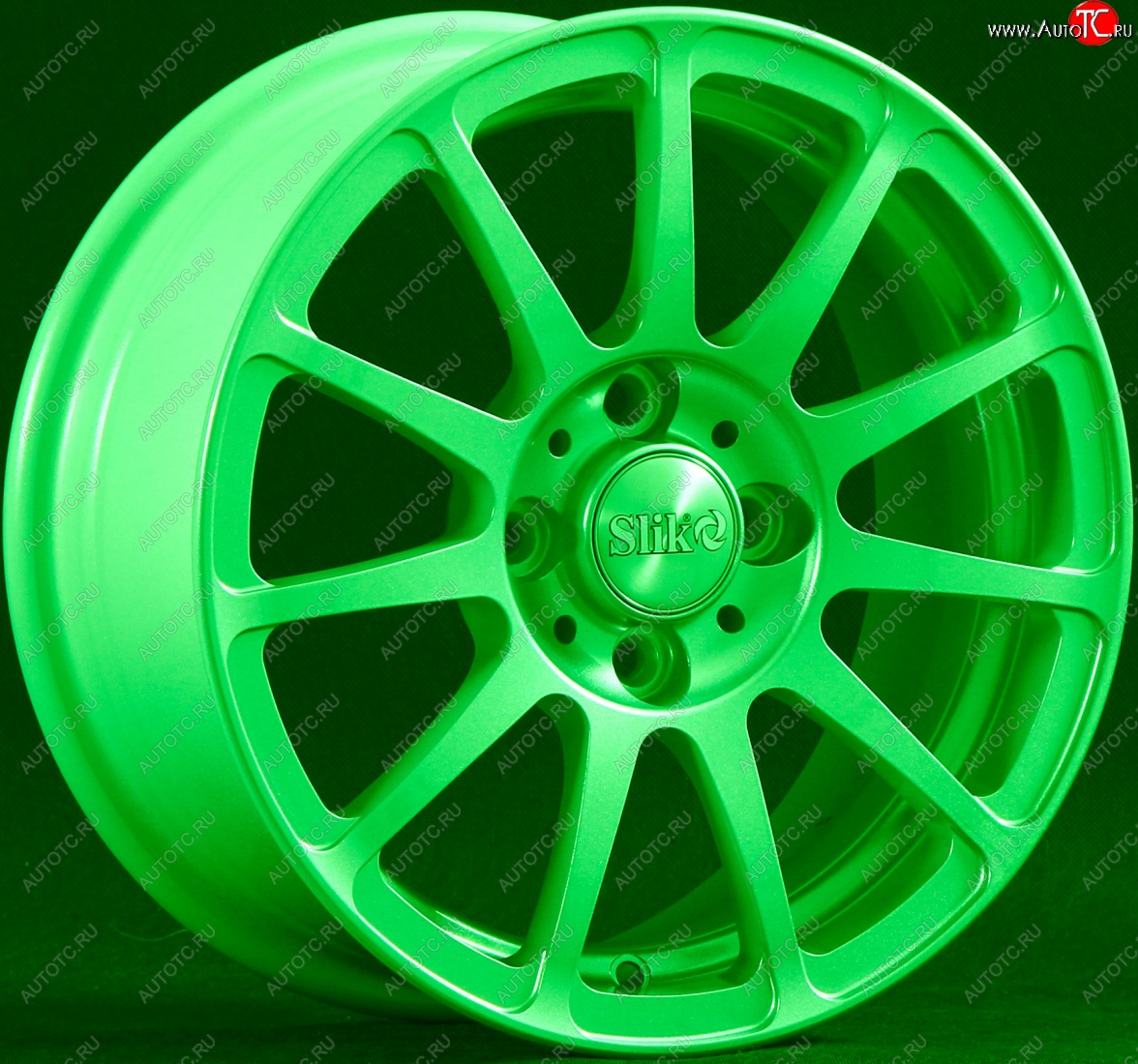 12 849 р. Кованый диск Slik Classik 5.5*14 (RAL 6038 ярко-зелёный)   (Цвет: RAL 6038 ярко-зелёный)  с доставкой в г. Чебоксары