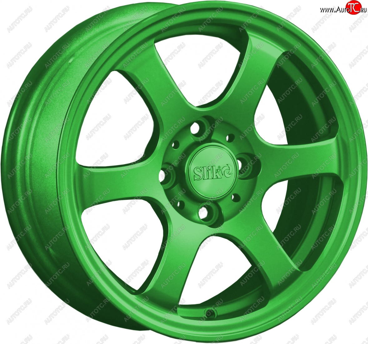 12 849 р. Кованый диск Slik Classik 5.5x14 (зелёный)   (Цвет: зелёный)  с доставкой в г. Чебоксары