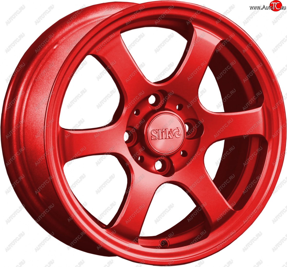 12 849 р. Кованый диск Slik Classik 5.5x14 (красный)   (Цвет: красный)  с доставкой в г. Чебоксары