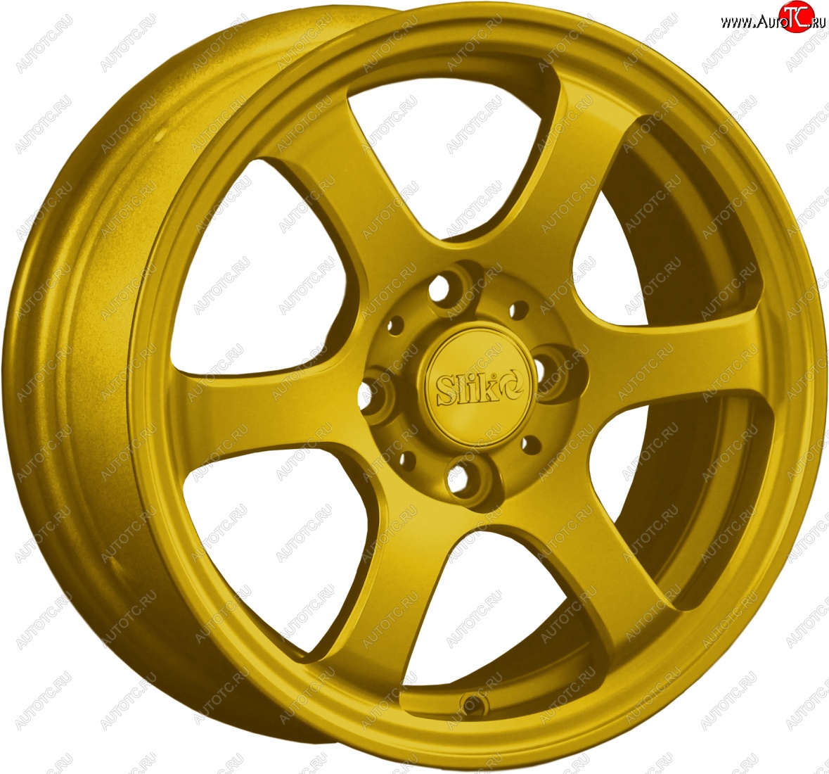12 849 р. Кованый диск Slik Classik 5.5x14 (ярко-жёлтый)   (Цвет: ярко-жёлтый)  с доставкой в г. Чебоксары