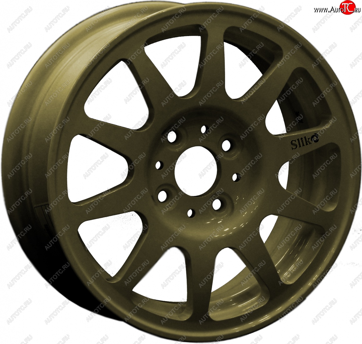 13 699 р. Кованый диск Slik Classik 5.5x14 (Металлик золотой G)   (Цвет: Металлик золотой G)  с доставкой в г. Чебоксары