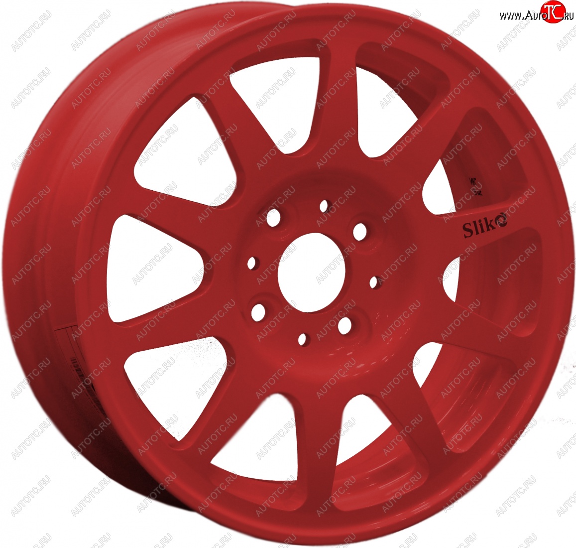 13 699 р. Кованый диск Slik Classik 5.5x14 (красный)   (Цвет: красный)  с доставкой в г. Чебоксары