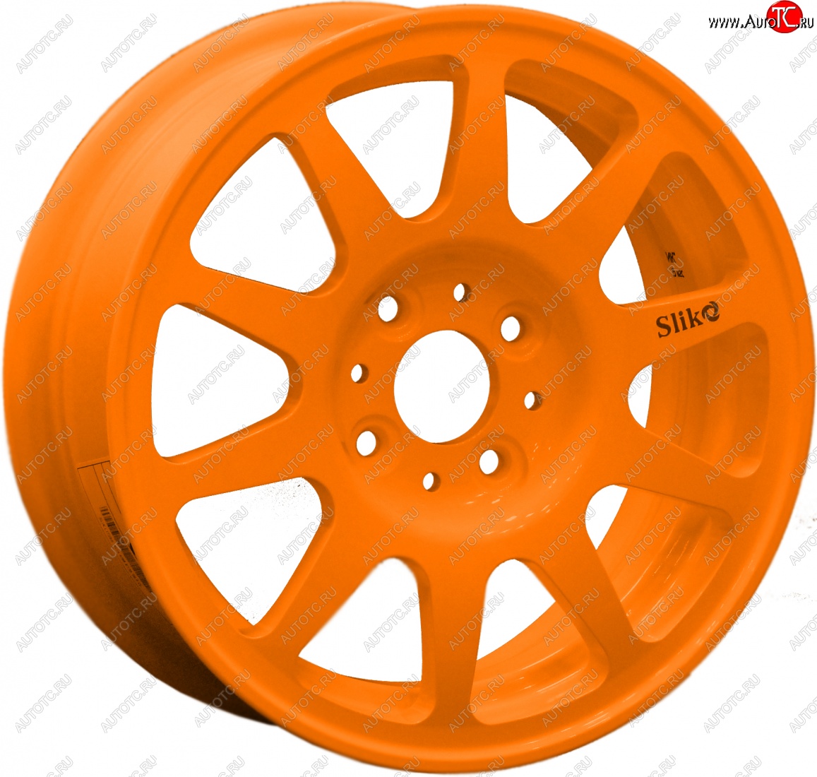 13 699 р. Кованый диск Slik Classik 5.5x14 (Ярко-оранжевый)   (Цвет: Ярко-оранжевый)  с доставкой в г. Чебоксары