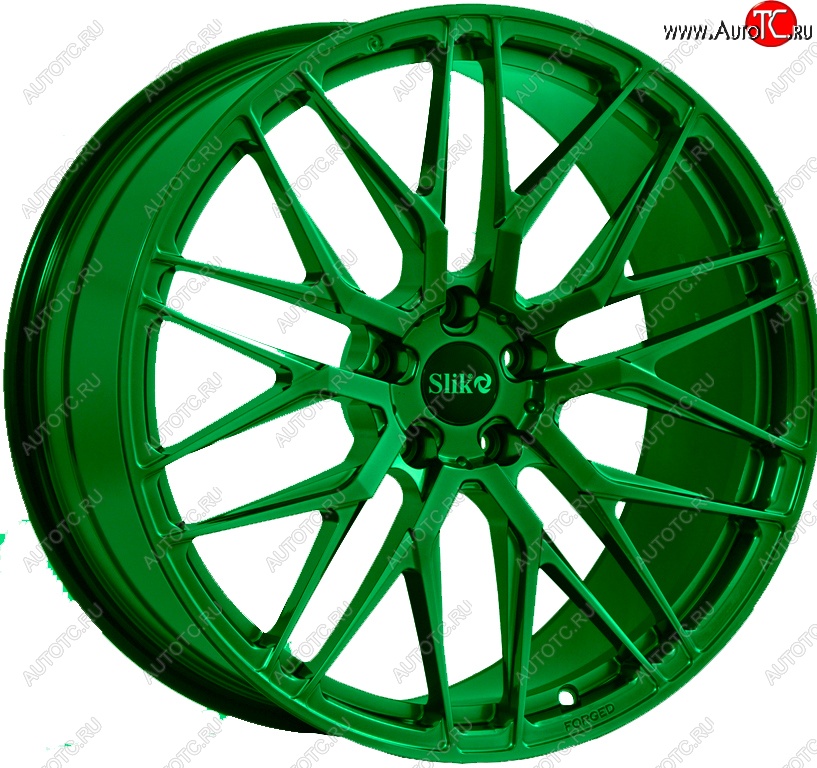 60 999 р. Кованый диск Slik PREMIUM L-605 9.0x20   (Зеленый (GREEEN))  с доставкой в г. Чебоксары