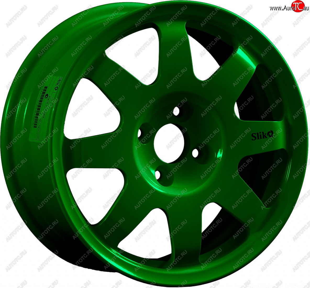 15 599 р. Кованый диск Slik Classic Sport L-181S 6.5x15   (Зеленый (GREEEN))  с доставкой в г. Чебоксары