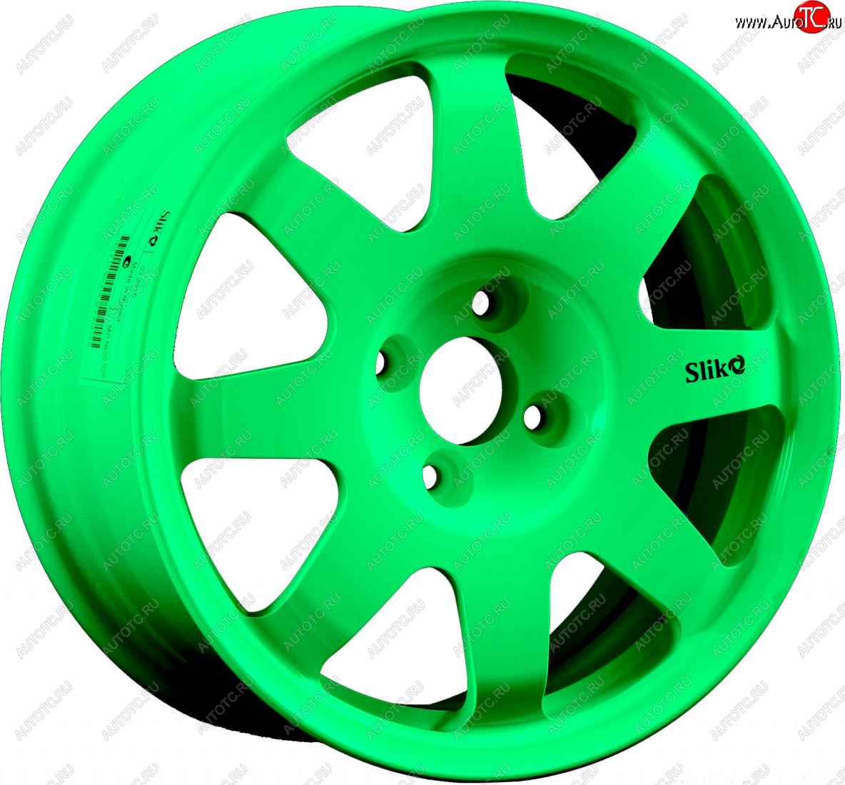 15 599 р. Кованый диск Slik Classic Sport L-181S 6.5x15   (RAL 6038 ярко-зеленый (6038))  с доставкой в г. Чебоксары