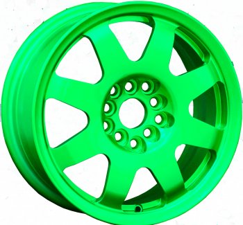 15 599 р. Кованый диск Slik Classic Sport L-181S 6.5x15   (RAL 6038 ярко-зеленый (6038))  с доставкой в г. Чебоксары. Увеличить фотографию 2