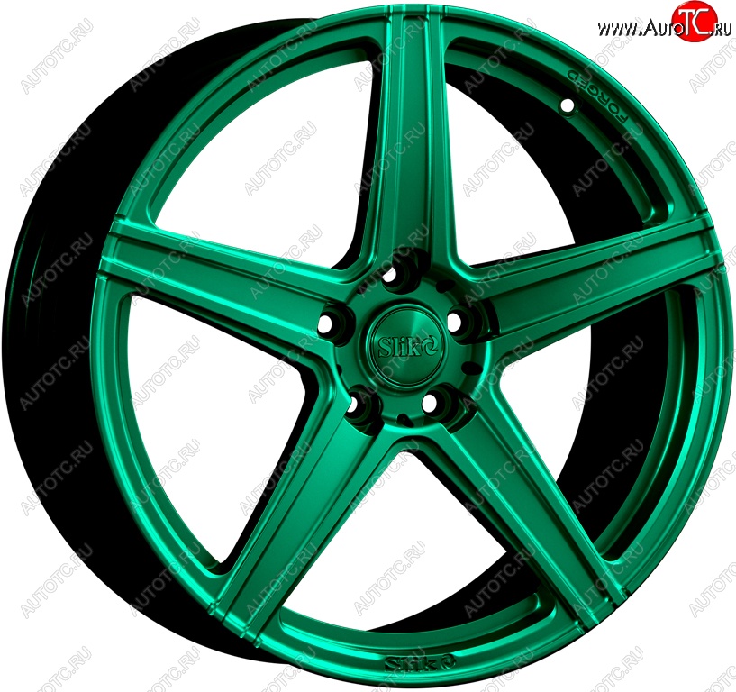 26 799 р. Кованый диск Slik PREMIUM L-728 7.5x17   (Candy изумрудно-зеленый (Candy Green))  с доставкой в г. Чебоксары