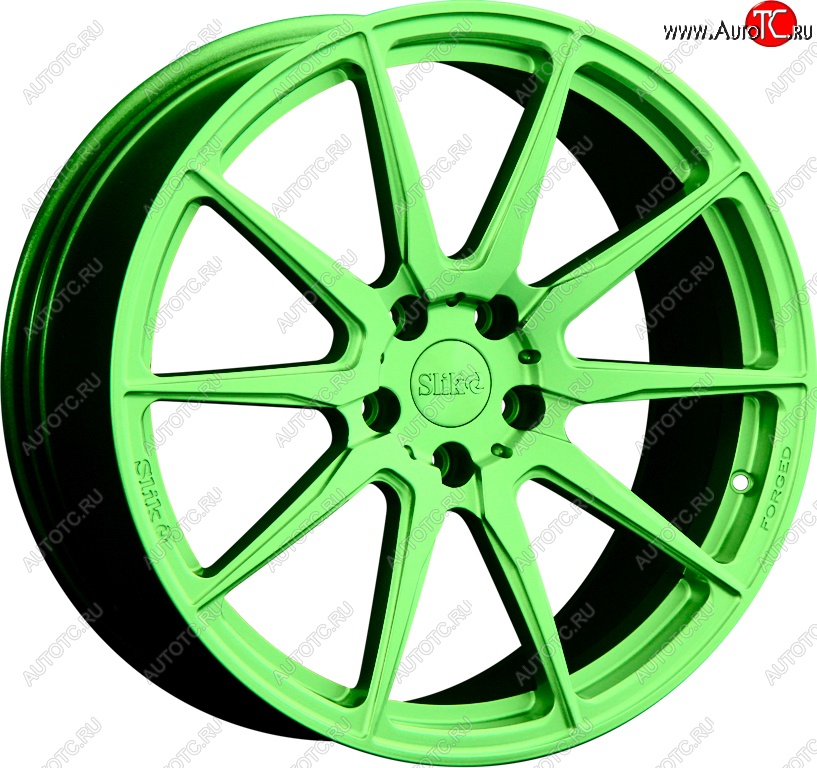 25 999 р. Кованый диск Slik PREMIUM L-732 7.5x17   (RAL 6038 ярко-зеленый (6038))  с доставкой в г. Чебоксары