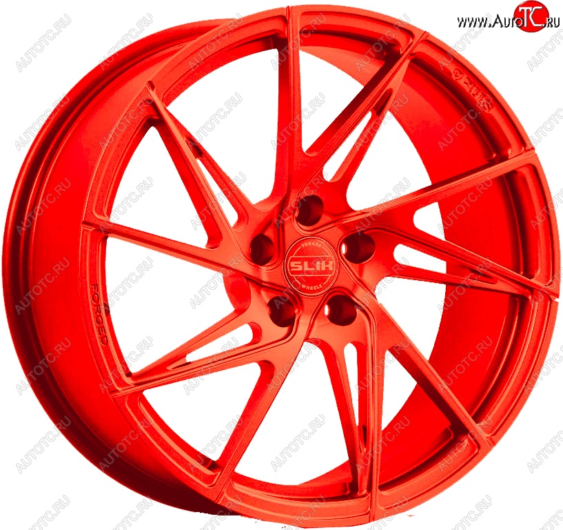 25 999 р. Кованый диск Slik PREMIUM L-739 7.5x17   (RAL 3026 ярко алый (3026))  с доставкой в г. Чебоксары