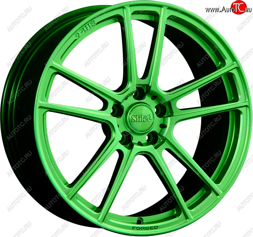 35 499 р. Кованый диск Slik PREMIUM L-817 8.5x18   (RAL 6038 ярко-зеленый (6038))  с доставкой в г. Чебоксары