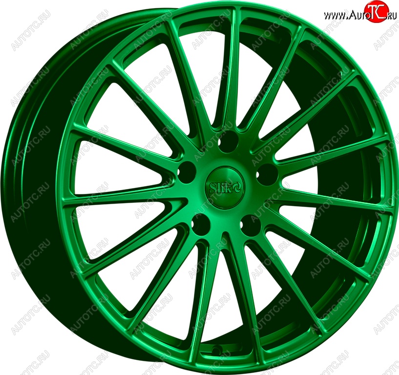 35 499 р. Кованый диск Slik PREMIUM L-823 8.0x18   (Зеленый (GREEEN))  с доставкой в г. Чебоксары