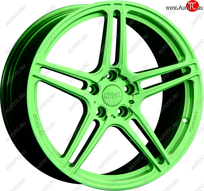 35 499 р. Кованый диск Slik PREMIUM L-824 8.5x18   (RAL 6038 ярко-зеленый (6038))  с доставкой в г. Чебоксары