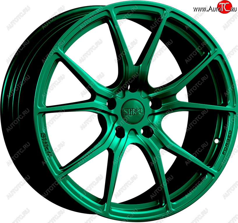 35 499 р. Кованый диск Slik PREMIUM L-827 8.0x18   (Candy изумрудно-зеленый (Candy Green))  с доставкой в г. Чебоксары