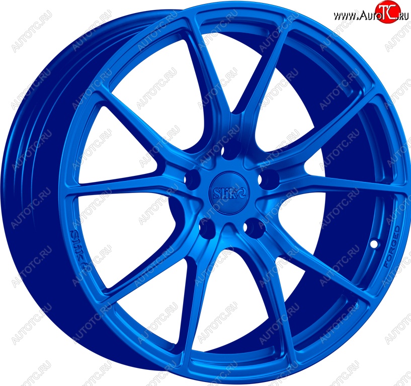 35 499 р. Кованый диск Slik PREMIUM L-827 8.0x18   (Candy синий (Candy BLUE))  с доставкой в г. Чебоксары