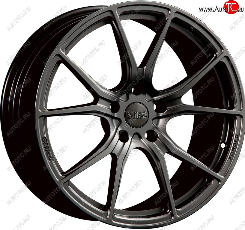 35 499 р. Кованый диск Slik PREMIUM L-827 8.5x18   (Темный хром (DC))  с доставкой в г. Чебоксары