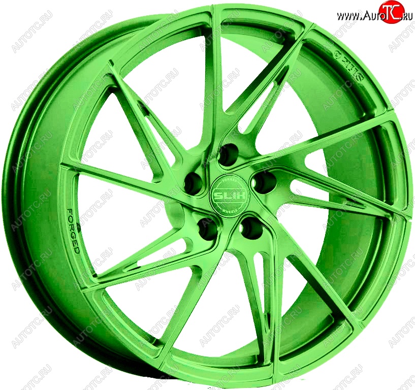 35 499 р. Кованый диск Slik PREMIUM L-836 8.5x18   (RAL 6038 ярко-зеленый (6038))  с доставкой в г. Чебоксары