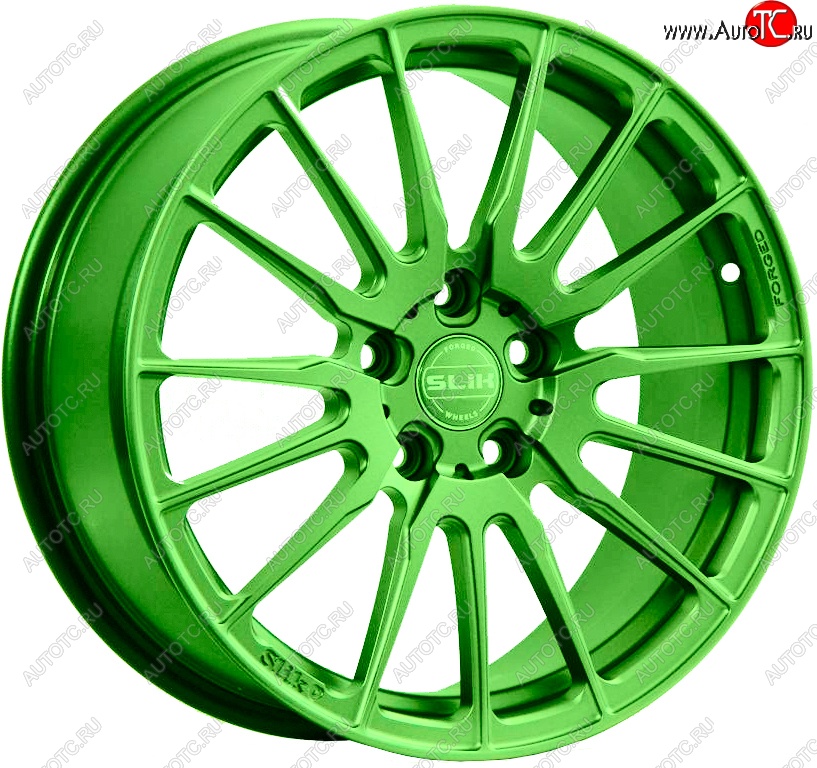 35 499 р. Кованый диск Slik PREMIUM L-838 8.5x18   (RAL 6038 ярко-зеленый (6038))  с доставкой в г. Чебоксары