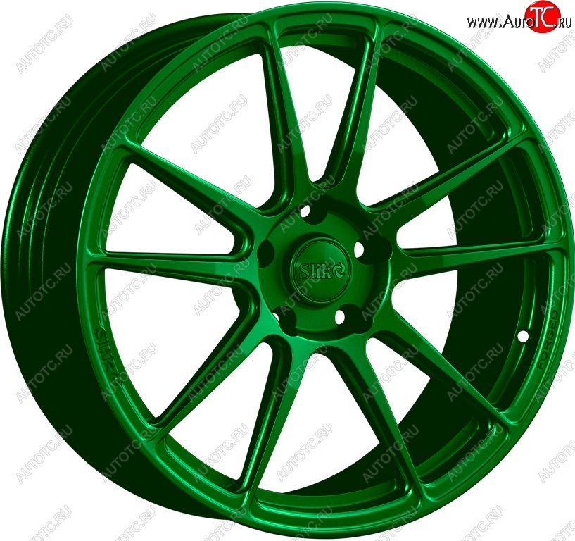 43 319 р. Кованый диск Slik PREMIUM L-904 8.5x19   (Зеленый (GREEEN))  с доставкой в г. Чебоксары