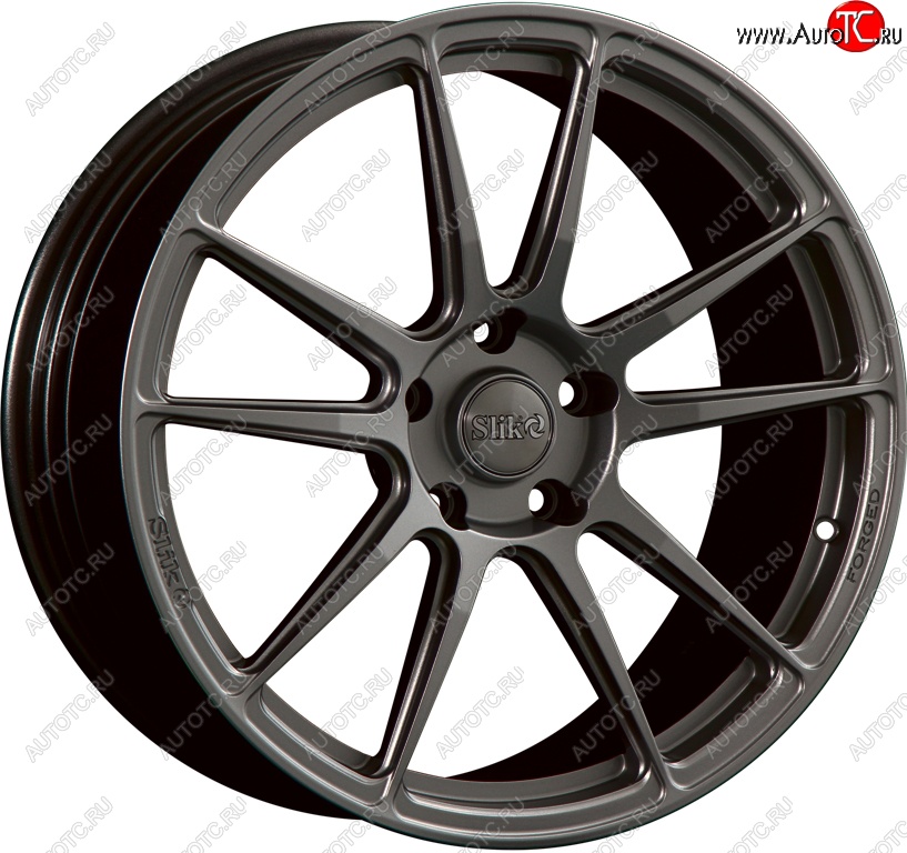 43 319 р. Кованый диск Slik PREMIUM L-904 8.5x19   (Темный хром (DC))  с доставкой в г. Чебоксары
