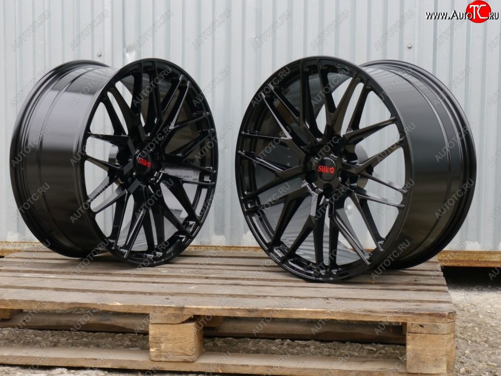 43 319 р. Кованый диск Slik PREMIUM L-918 8.5x19   (Черный глянцевый (BK))  с доставкой в г. Чебоксары